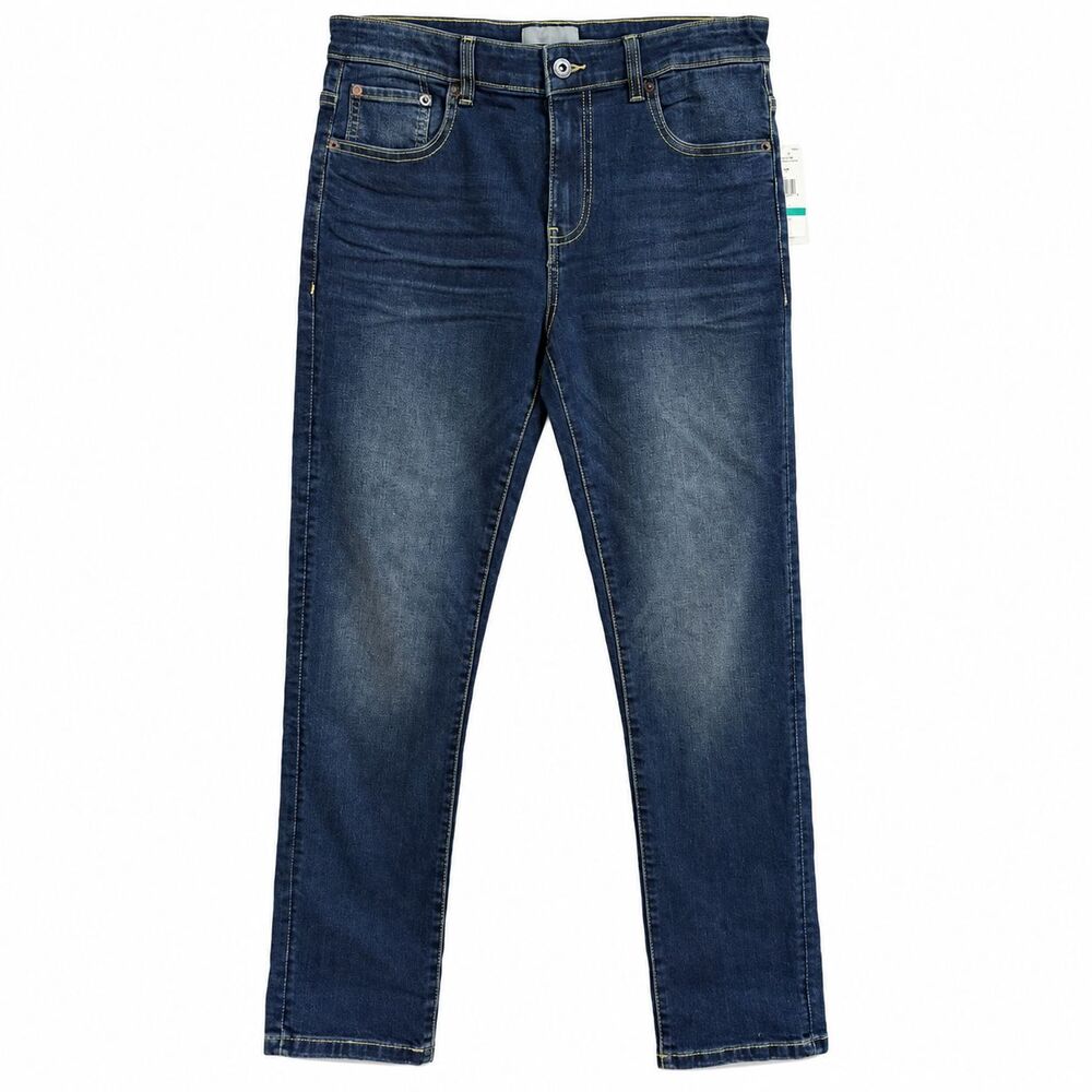 NWT Lucky Brand Classic Straight Stretch Jeans Size 16 Dark Wash Slim Fit Womens